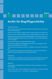Archiv für Begriffsgeschichte. Band 48