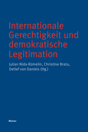 Internationale Gerechtigkeit und demokratische Legitimation - Cover