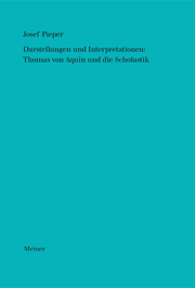 Darstellungen und Interpretationen: Thomas von Aquin und die Scholastik - Cover