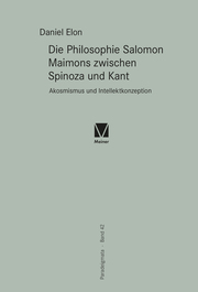 Die Philosophie Salomon Maimons zwischen Spinoza und Kant