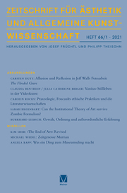 Zeitschrift für Ästhetik und Allgemeine Kunstwissenschaft 66/1