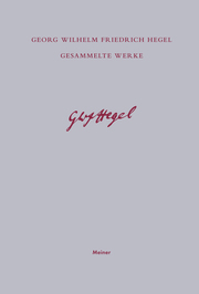 Gesammelte Werke / Phänomenologie des Geistes - Cover