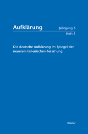 Die deutsche Aufklärung im Spiegel der neueren italienischen Forschung - Cover