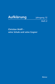Christian Wolff - seine Schule und seine Gegner - Cover