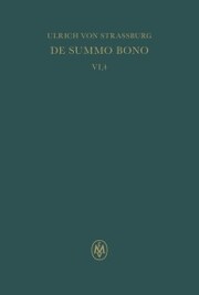 De summo bono, liber VI, tractatus 4,16 - 5,1. Index rerum notabilium - Cover