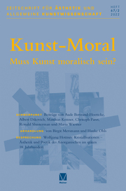 Zeitschrift für Ästhetik und Allgemeine Kunstwissenschaft, Bd. 67/2 - Cover