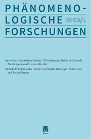 Phänomenologische Forschungen 2023-1 - Cover