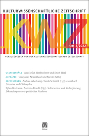 Kulturwissenschaftliche Zeitschrift 3/2022 - Cover
