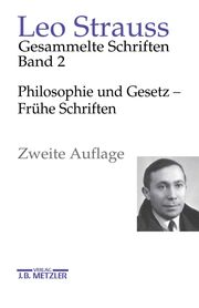 Philosophie und Gesetz - Frühe Schriften - Cover