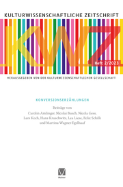 Kulturwissenschaftliche Zeitschrift 2/2023 - Cover