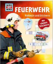 Rätseln und Stickern: Feuerwehr - Cover