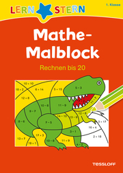 Mathe-Malblock - Rechnen bis 20