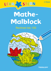Mathe-Malblock 2. Klasse - Rechnen bis 100