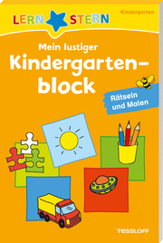 Mein lustiger Kindergartenblock - Rätseln und Malen - Cover