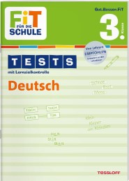 Fit für die Schule: Tests Deutsch 3. Klasse