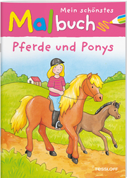 Mein schönstes Malbuch: Pferde und Ponys - Cover