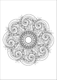 Mustermalbuch - Fantastische Mandalas - Abbildung 1