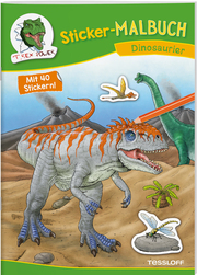 Sticker-Malbuch Dinosaurier - Cover