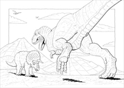 Sticker-Malbuch Dinosaurier - Abbildung 1