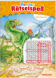 Bunter Rätselspaß Dinosaurier - Cover