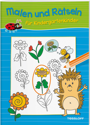 Malen und Rätseln für Kindergartenkinder (Blau) - Cover