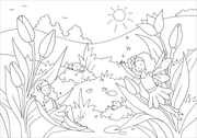 Glitzer-Sticker Malbuch Zauberhafte Elfen - Abbildung 1