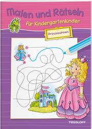 Malen und Rätseln für Kindergartenkinder. Prinzessinnen - Cover