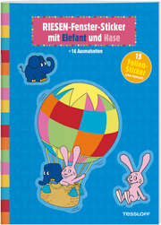 Elefant und Hase Riesen Fenster-Sticker - Cover