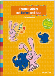 Elefant und Hase Fenster-Sticker - Cover