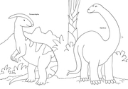 Metallic-Sticker Malbuch. Dinosaurier - Abbildung 1
