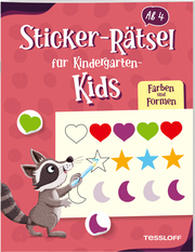 Sticker-Rätsel für Kindergarten-Kids - Farben und Formen