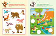 Sticker-Rätsel für Kindergarten-Kids. Logisches Denken - Abbildung 1