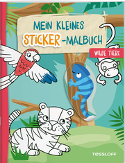 Mein kleines Sticker-Malbuch. Wilde Tiere - Cover