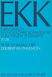 Der Brief an Philemon, EKK XVIII - Cover