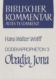 Dodekapropheton 3, Obadja, Jona - Cover