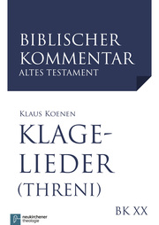 Klagelieder (Threni) 1,1-5,22 - Cover
