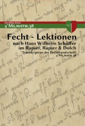 Fecht-Lektionen nach Hans Wilhelm Schöffer im Rapier, Rapier & Dolch - Cover