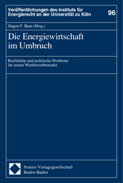 Die Energiewirtschaft im Umbruch - Cover