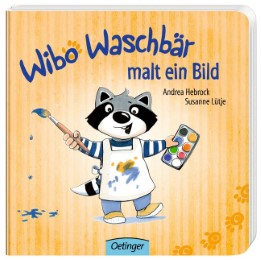 Wibo Waschbär malt ein Bild