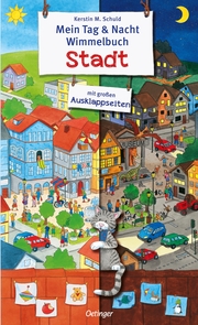 Mein Tag & Nacht Wimmelbuch Stadt - Cover