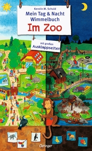 Mein Tag & Nacht Wimmelbuch Im Zoo - Cover
