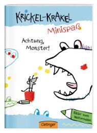 Krickel-Krakel-Minispaß: Achtung, Monster! Bilder zum Weitermalen - Cover