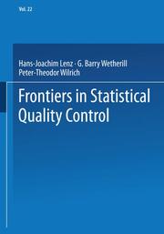 Frontiers in Statistical Quality Control - Cover
