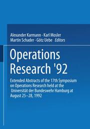 Operations Research 92