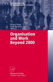 Organisation and Work Beyong 2000