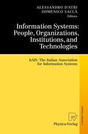Information Systems: People, Organizations, Institutions, and Technologies - Cover