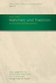 Wahrheit und Tradition - Cover