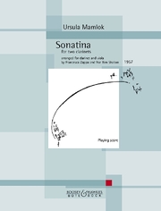 Sonatina for two clarinets - Cover