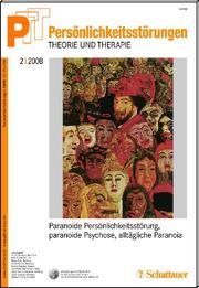 Persönlichkeitsstörungen: Theorie und Therapie/PTT, 2/2008