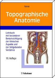 Topographische Anatomie - Cover